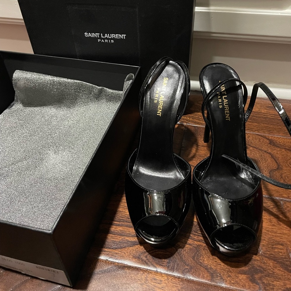 Yves saint Laurent vitello vernice soft  nero